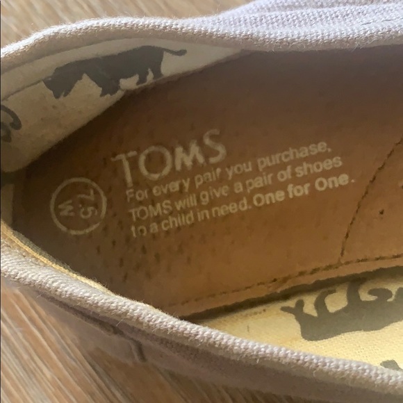 Tom’s Alparagata canvas slip-on 7.5 Dark Grey - Picture 5 of 5